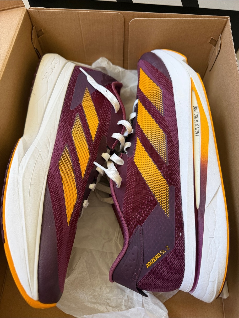Adidas Adizero SL2 Arizona State sz13, Worn1X